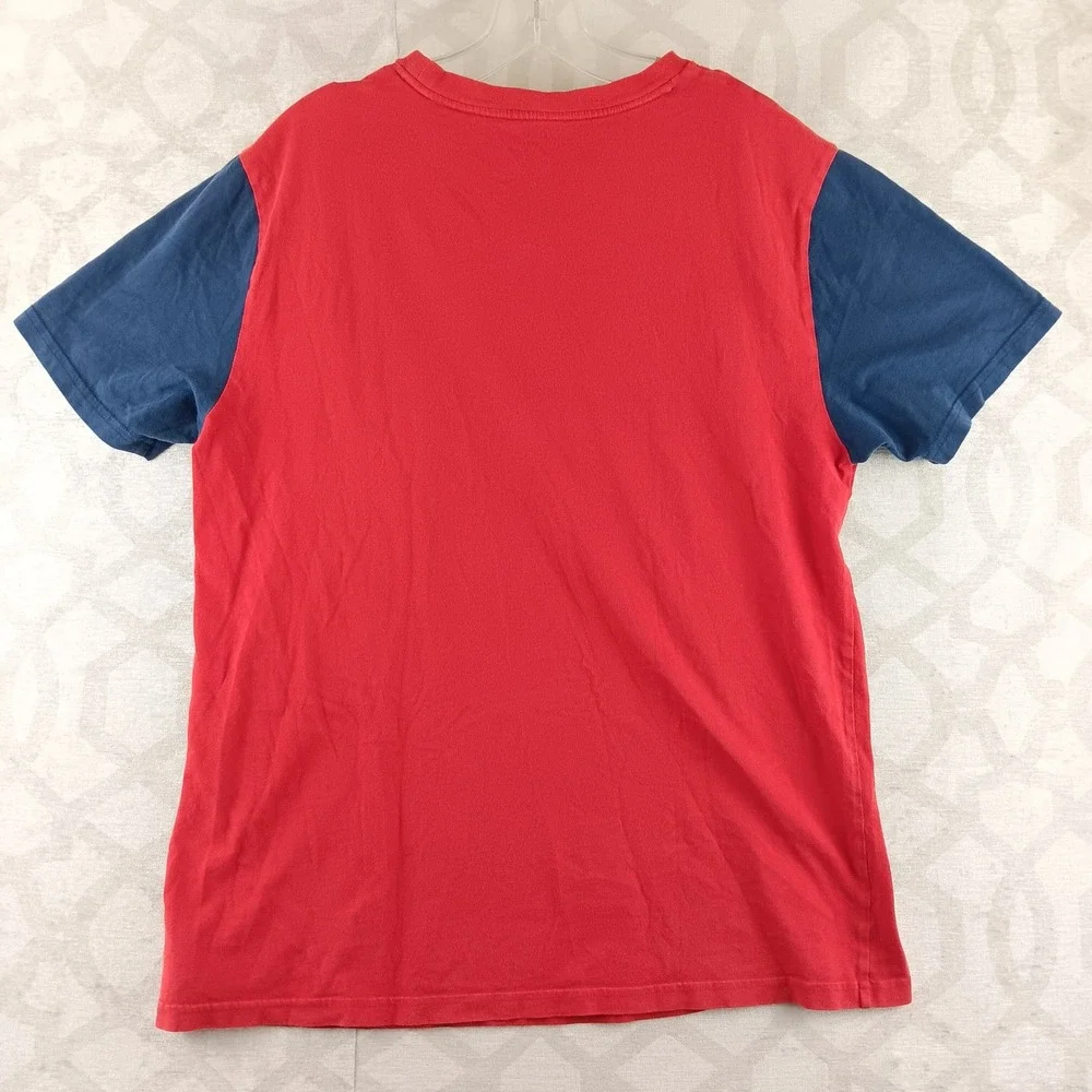 Polo Ralph Lauren Red Blue Baseball T Shirt Boys XL‎ GUC